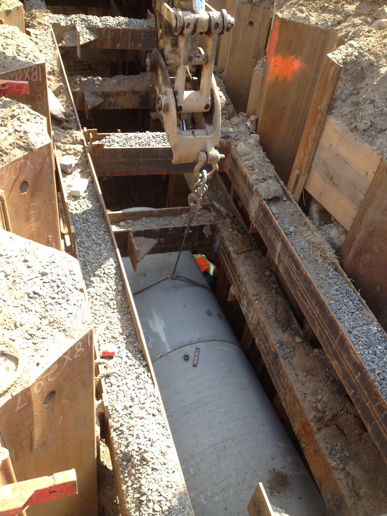 Road paving work in Newburgh